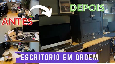 VLOG ORGANIZANDO O ESCRITÓRIO TUDO EM ORDEM YouTube