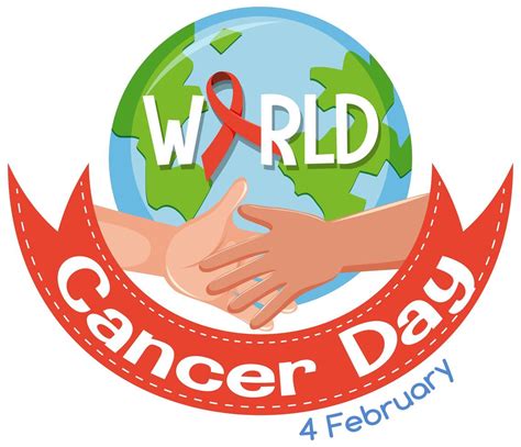 World Cancer Day Logo Or Banner With Red Ribbon 1482496 Vector Art At