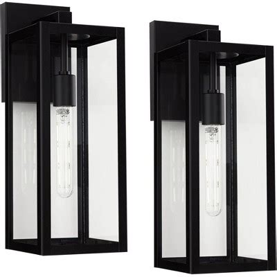 John Timberland Titan Modern Outdoor Wall Light Fixtures Set Of