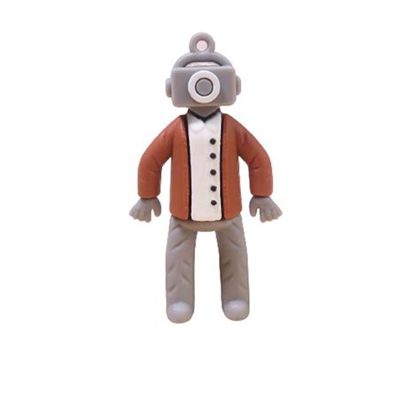 Poukl Tv Man Camara Man Anime Toilet Man Keychain Skibidi Toilet