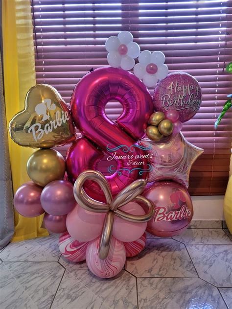 Barbie Theme Balloon Bouquet