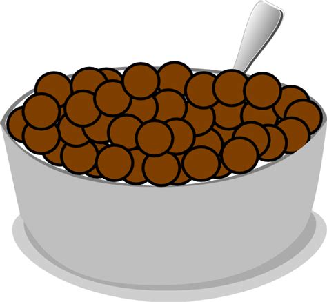 Bowl+spoon+cereal Clip Art at Clker.com - vector clip art online, royalty free & public domain