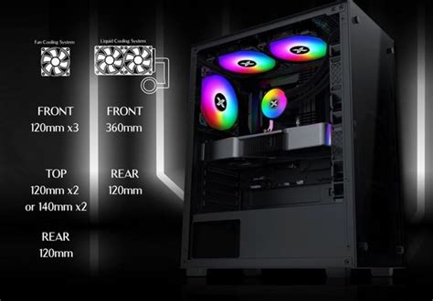 Thùng máy Case Xigmatek HERO II 3F EN40290 Đen Kèm sẵn 3 Fan RGB