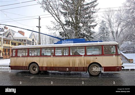 Vintage electric trolley bus hi-res stock photography and images - Alamy