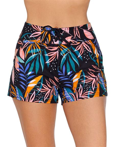 Island Escape Womens Island Board Shorts Created For Macys Macys