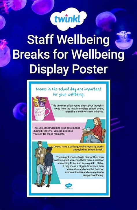 Breaks For Wellbeing Display Poster Teacher Motivation Teacher