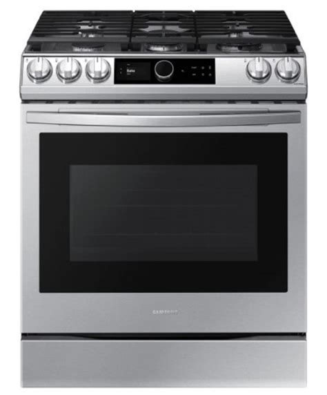 Samsung Nx60t8511ss Aa 30 6 0 Cu Ft Stainless Steel Slide In Gas Range With 5 Burners And Air