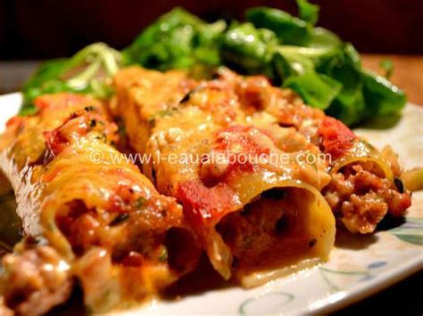 Recettes de Cannelloni de L Eau à la Bouche