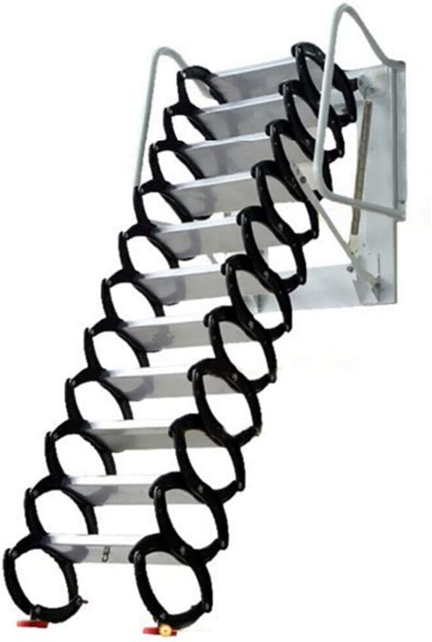 Bjtdllx Steps Wall Mounted Folding Stairs Attic Steps Pull Down