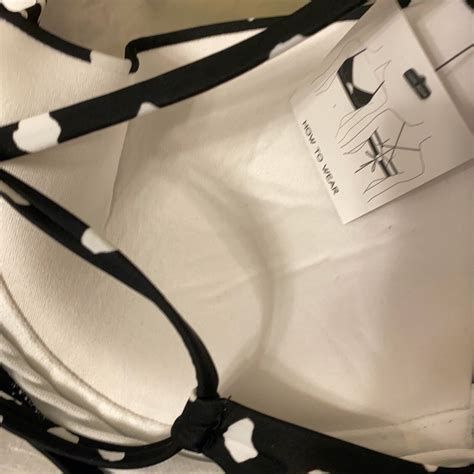 Sundazed Jenna Bra Sized Bikini Swim Top Womens Sz 34D Black White Spotted New EBay