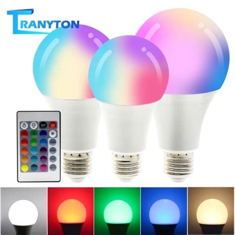 Dimmable E27 RGBCW LED Bulb Lights 7W 12W 15W RGB Lampada Changeable