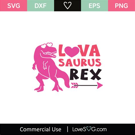 Lova Saurus Rex Svg Cut File