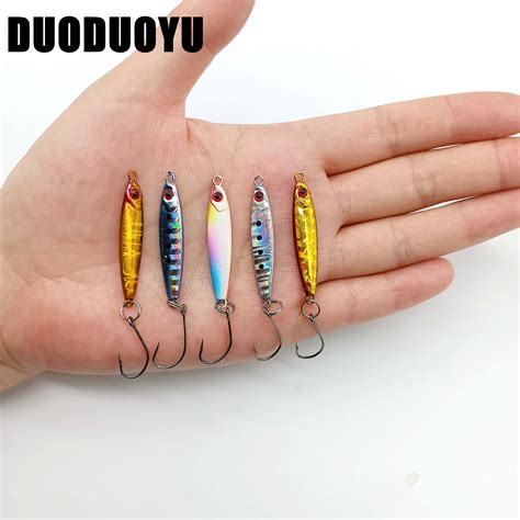 Duoduoyu Pcs Mini Metal Jig Fishing Leurre G Mm Small Fish With