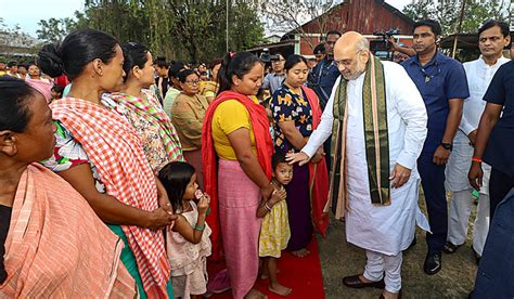 Manipur Violence Amit Shah Visits Meitei Kuki Relief Camps Promises