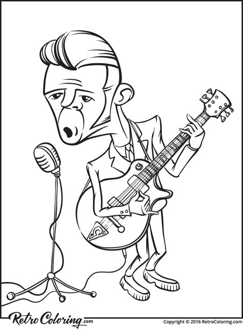 Rock And Roll Coloring Pages At Free Printable