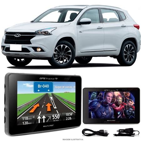 Navegador Gps Automotivo Chery Tiggo Tela Touch Voz C Tv Fm Oferta