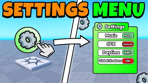 basic settings menu roblox studio full guide