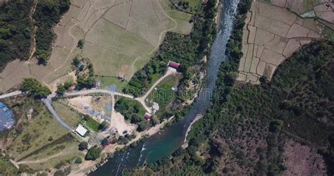 Drone Footage of Blue Lagoon in Laos Stock Footage - Video of laos ...