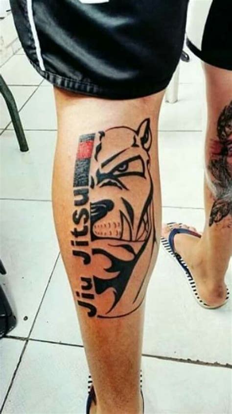 Tatuagem De Jiu Jitsu Tigre E A Frase Life Is Short