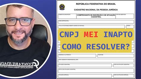 CNPJ MEI Inapto Como Resolver YouTube