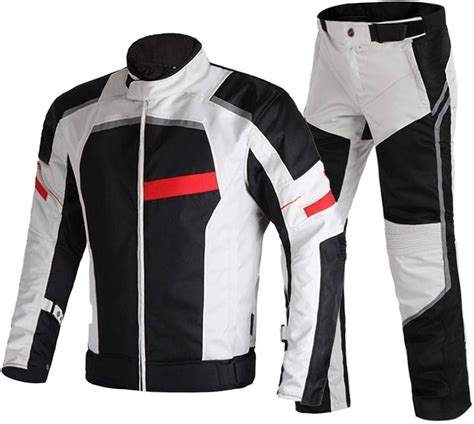 Veste de Moto Hommes Veste d équitation de Moto Automne Hiver Pantalon