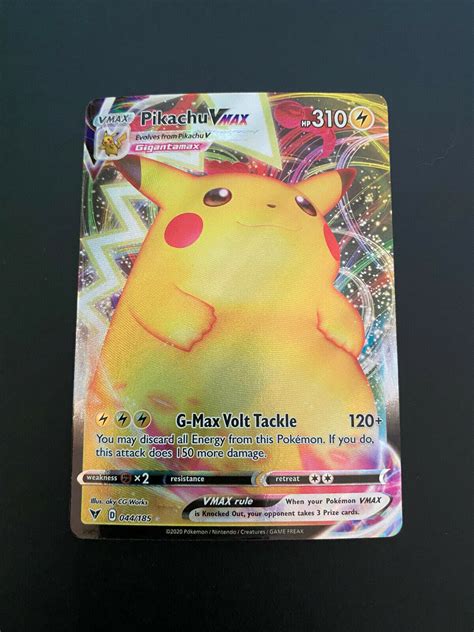 Pikachu Vmax Gigantamax Ultra Rare Holo Vivid Voltage Pokemon