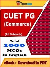 Cuet Pg Commerce Exam Mcq Ebook In Pdf Format English January