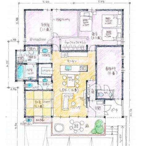 間取り一覧｜理想の間取り図と出会う「madree（マドリー）」 間取り図 平屋 間取り 間取り