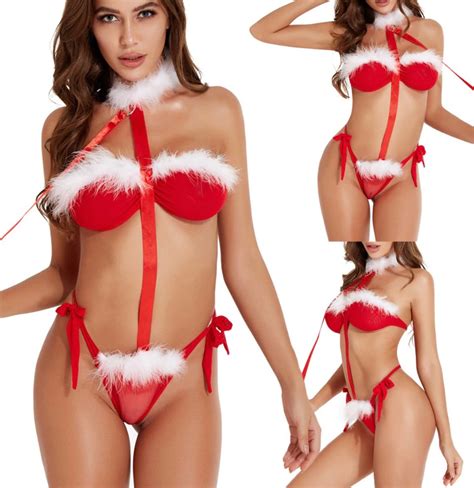 Christmas Sexy Lingerie Set Underwear Bra Attractive Piece Etsy