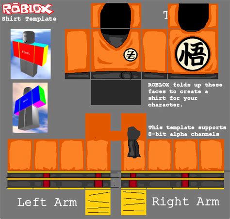 Roblox Shirt Template Size