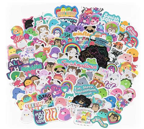 100 Squishmallow Vinyl Stickers- $7.99 shipped - Koupon Karen