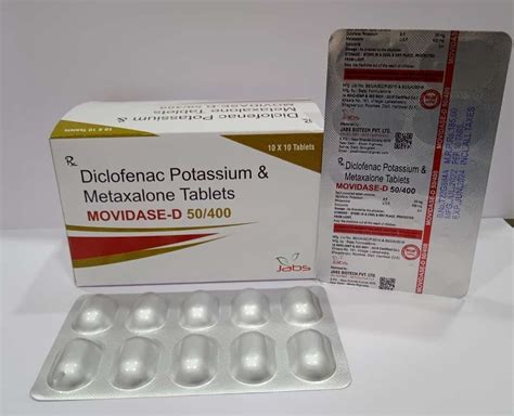 Diclofenac Potassium And Metaxalone Tablets At Rs 1box Moti Bagh