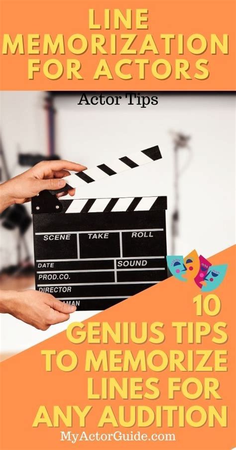 10 Genius Tips For Actors To Memorize Lines For Any Audition My Actor