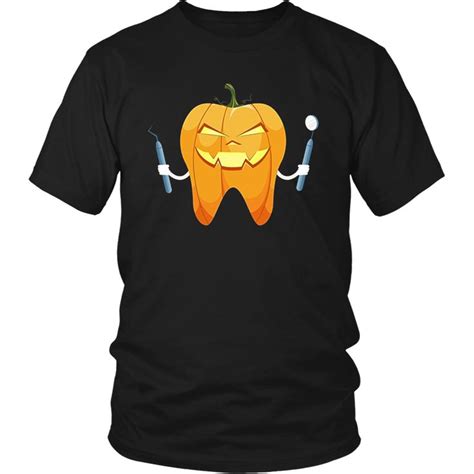 Halloween Tooth Pumpkin Dentist Funny T T Shirt Teefim Halloween