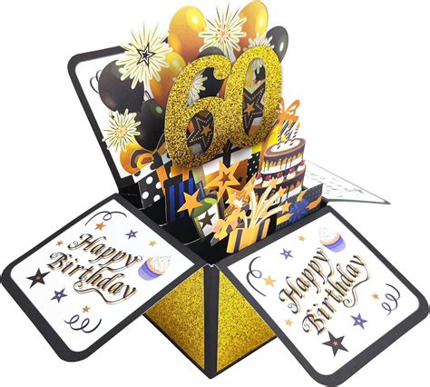 Amazon Aimtohome Th Birthday Cards D Popup Birthday Greeting