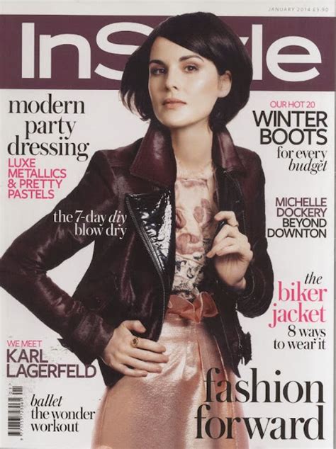 Michelle Dockery Magazine Photoshoot For Instyle Uk Magazine January