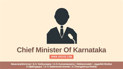 List Of Chief Ministers Of Karnataka + Interesting Facts - GkGigs