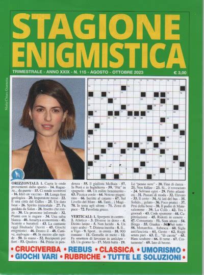 Stagione Enigmistica N Trimestrale Agosto Ottobre