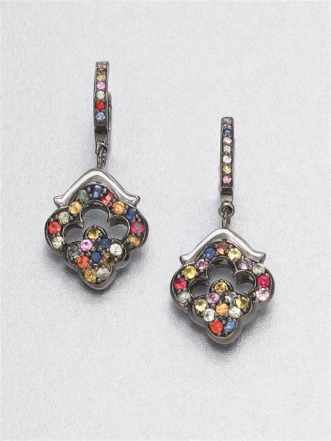 M C L Matthew Campbell Laurenza Multicolored Sapphire Sterling Silver