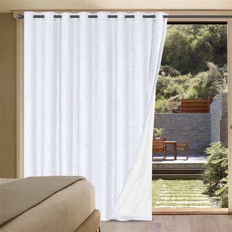 Buy H Versailtex White Linen Blackout Curtains Durable Thick Textured