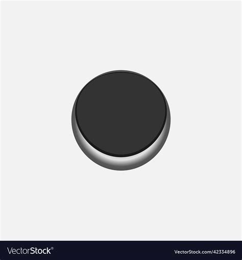 Button - icon in white background Royalty Free Vector Image