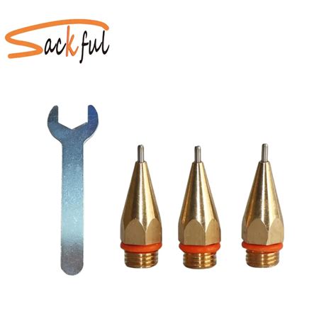 Mm Aperture Diameter Hot Melt Glue Gun Nozzle X Mm Copper Nozzle With Wrench Pcs Lot In