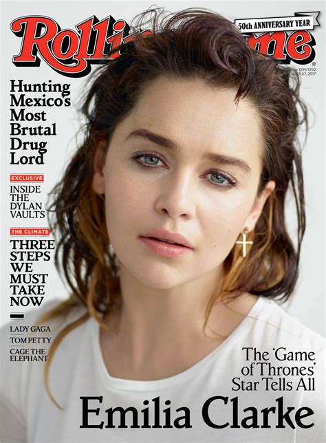 Emilia Clarke Rolling Stone Magazine July 2017 Cover And Photo