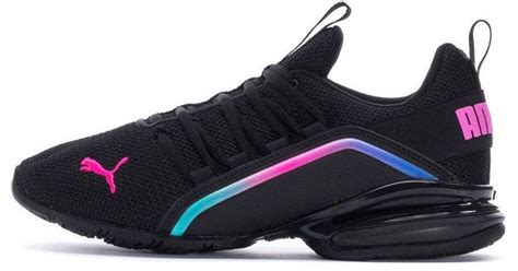 PUMA Axelion Mesh Fade 'black/luminous Pink' in Blue | Lyst