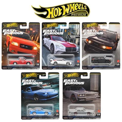 Conjunto H Hot Wheels Premium Velozes E Furiosos 5 Unidades Bentley FJ SVT NISSAN Shopee Brasil