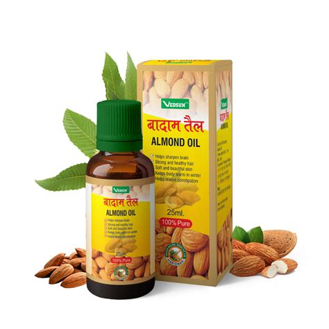 Almond Oil 100% Natural for Skincare and Face Care - VEDSUN