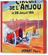 Circuit De LAnjou 1914 Racing Poster Painting By Vincent Monozlay