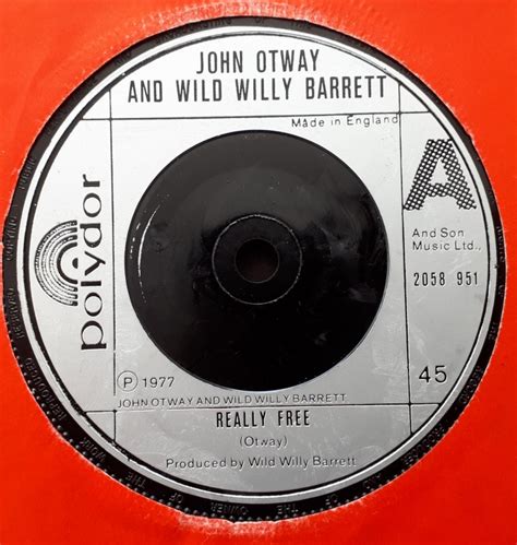 John Otway And Wild Willy Barrett Really Free 7 Inch Buy From Vinylnet