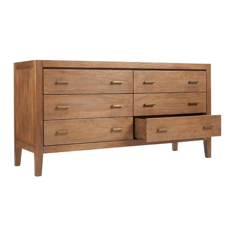 A Large Wooden Dresser With Two Drawers And One Drawer On The Bottom