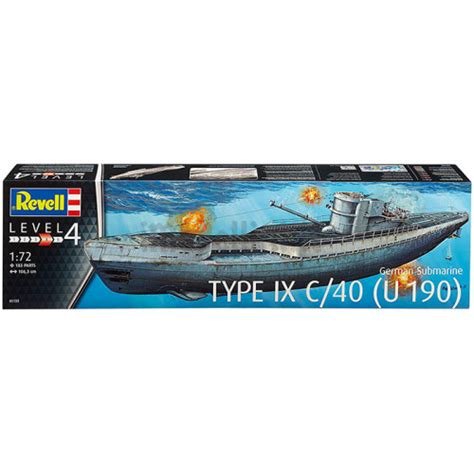 Revell 05133 Kit Sottomarino Tedesco U Boot Type IX C 40 1 72